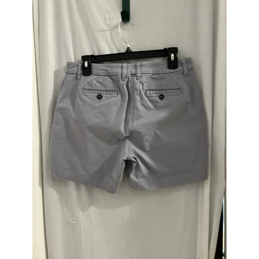 Boden Chino Shorts Sz 8 Gray Cotton/Spandex Blend Flat Front Womens Pockets - Picture 3 of 8